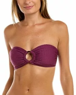 Kate Spade New York Ring Bandeau Bikini Top Women