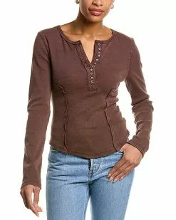 FREE PEOPLE Meera Long Sleeve Henley Women