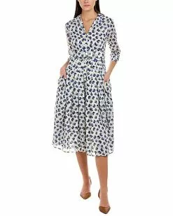Samantha Sung Audrey 2 3/4-Sleeve Shirtdress Women