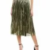70/21 Shiny Pleated Midi Skirt Women -Dresses shop 1411990164 RLLD 1