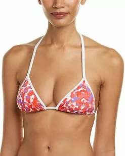 Vilebrequin Floral String Triangle Swim Top Women