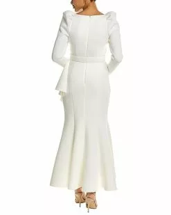 Badgley Mischka Draped Flounce Day Dress Women 6 Badgley Mischka Draped Flounce Day Dress Women -Dresses shop 1452527814 RLLD 2